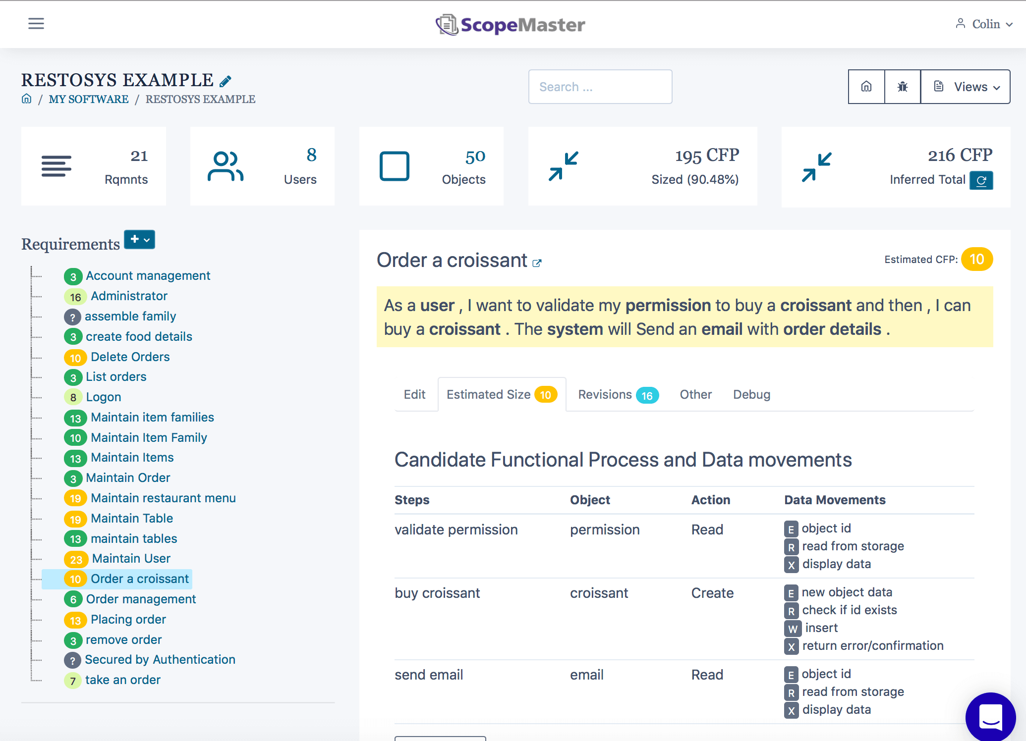 realtime user story analysis