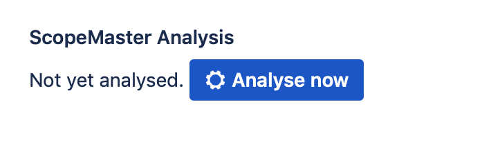 Schaltfläche „Jetzt analysieren“ des Jira-Plugins