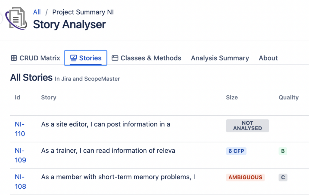 Story Analyser pour Jira Software permet de gagner du temps sur l'estimation et le contrôle qualité des user stories