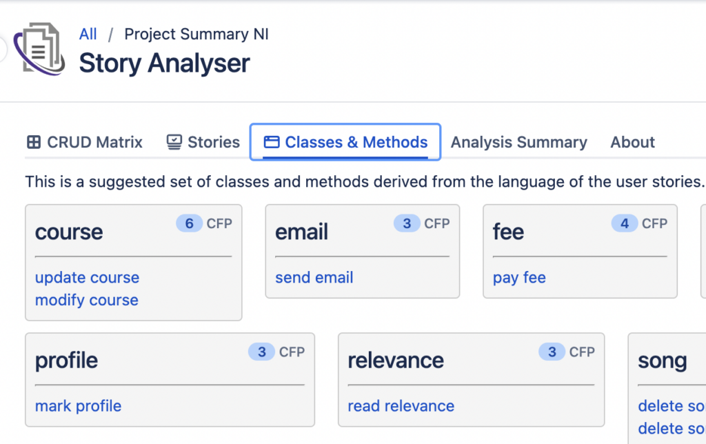 Screenshot 2023-04-26 at 15.35.25 Automated Classes and Methods detection - screenshot